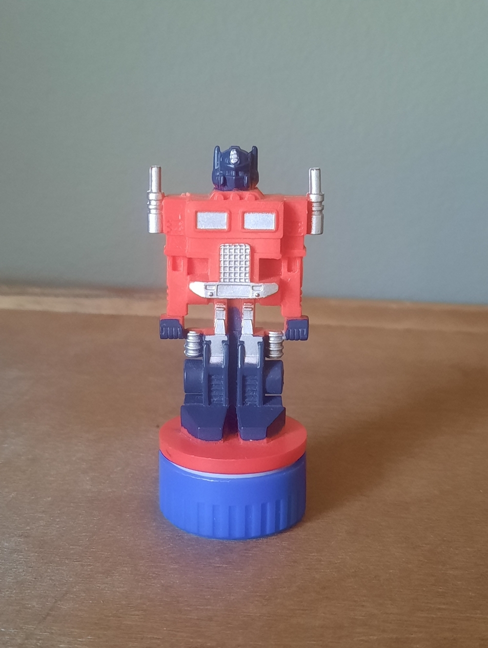 HG Vintage Transformers 1984 Hasbro G 1 Optimus Prime Ink Stamp 2.75” Hong Kong